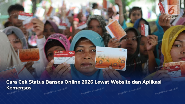 Cara Cek Status Bansos Online 2026 Lewat Website dan Aplikasi Kemensos