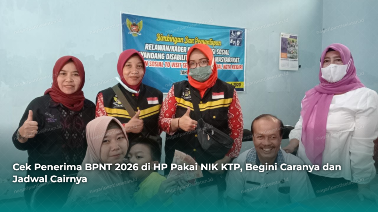 Cek Penerima BPNT 2026 di HP Pakai NIK KTP, Begini Caranya dan Jadwal Cairnya