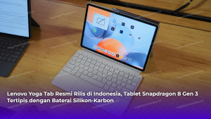 Lenovo Yoga Tab Resmi Rilis di Indonesia, Tablet Snapdragon 8 Gen 3 Tertipis dengan Baterai Silikon-Karbon